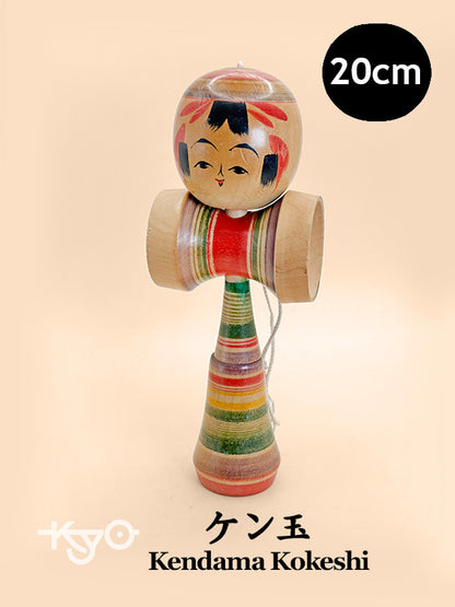 K20104 -  Folk Toy Kokeshi kendama ケン玉