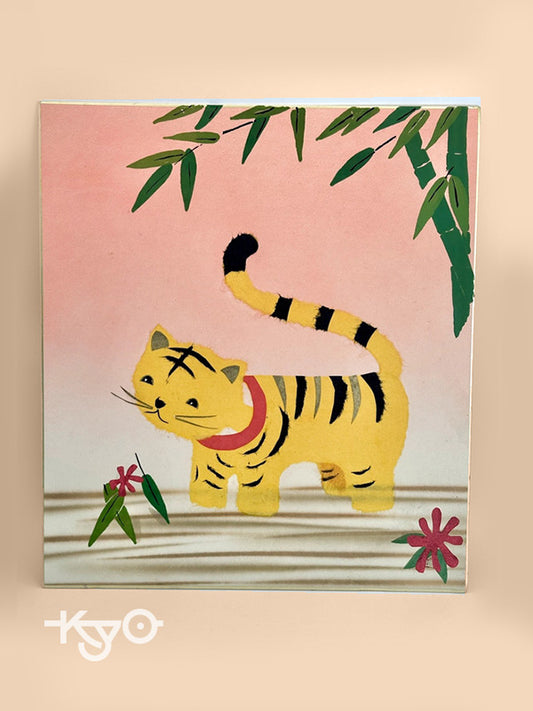SHP50 - Japanese card Chigiri-e shikishi card