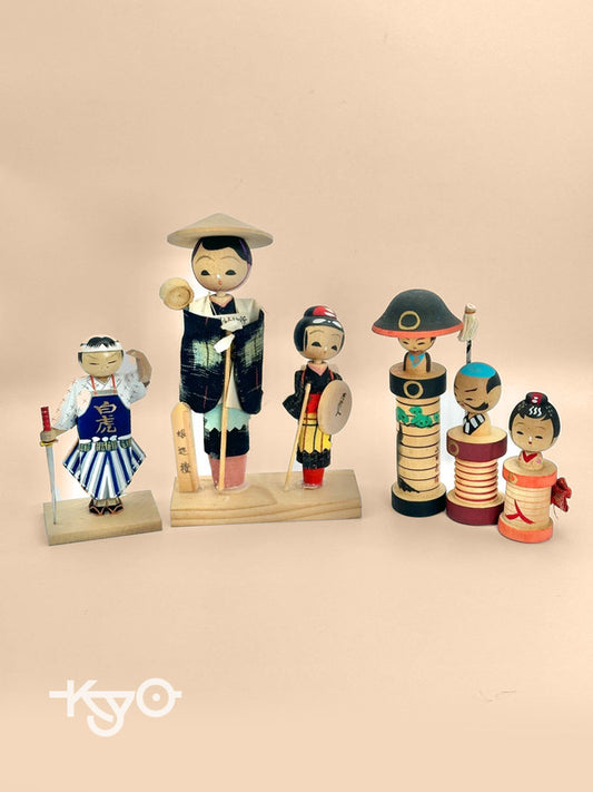 FT44 - Poupée kokeshi japonaise vintage Omiyage