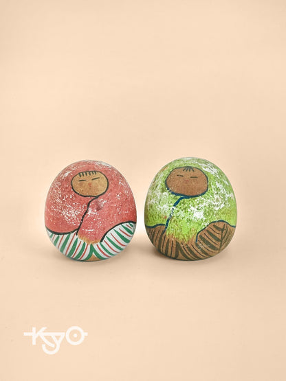 K05029 - Kokeshi Hime Daruma set