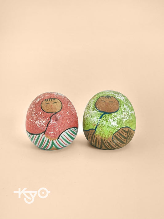 K05029 - Kokeshi Hime Daruma set