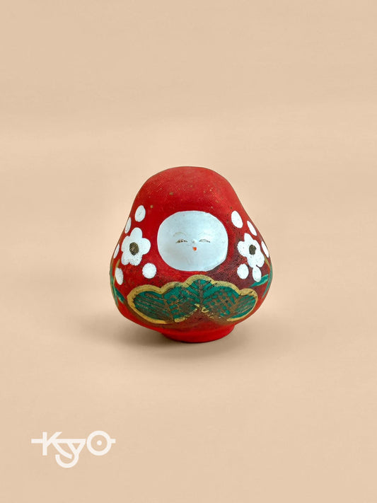 FT124 - Vintage Kaga Hachiman Okiagari Daruma doll