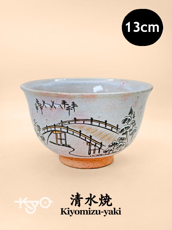 TC79 - Bol à matcha Chawan en Kiyomizu-yaki 清水焼