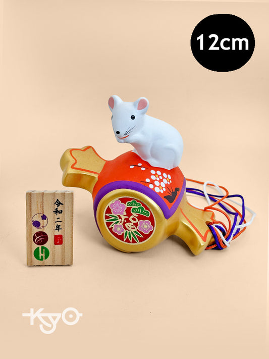 FT299 - Figurine Rat Zodiaque maillet porte-bonheur 打ち出の小槌