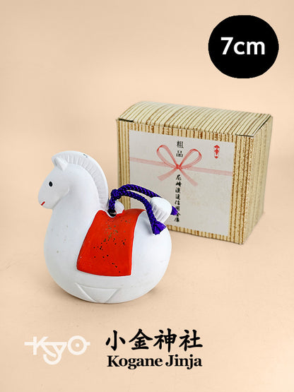 CB190 - Clochette en argile chevaline Dorei du Kogane Jinja 小金神社