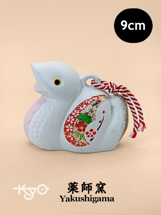 CB224 - Yakushigama Snake Dorei Clay Bell 薬師窯