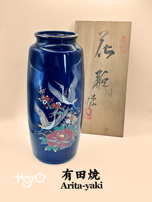 TB148 - Vase Kacho-zu Japon Arita-yaki 有田焼